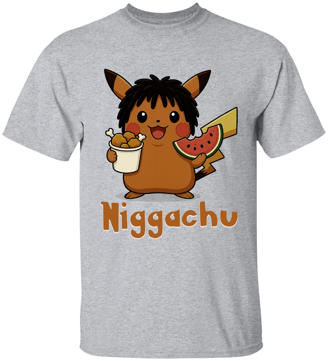 Niggachu Pokemon Shirt - Image 4